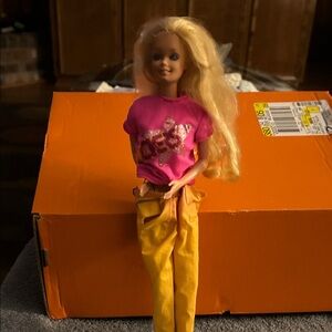Mattel Barbie Doll with Pink Top and Yellow Pants